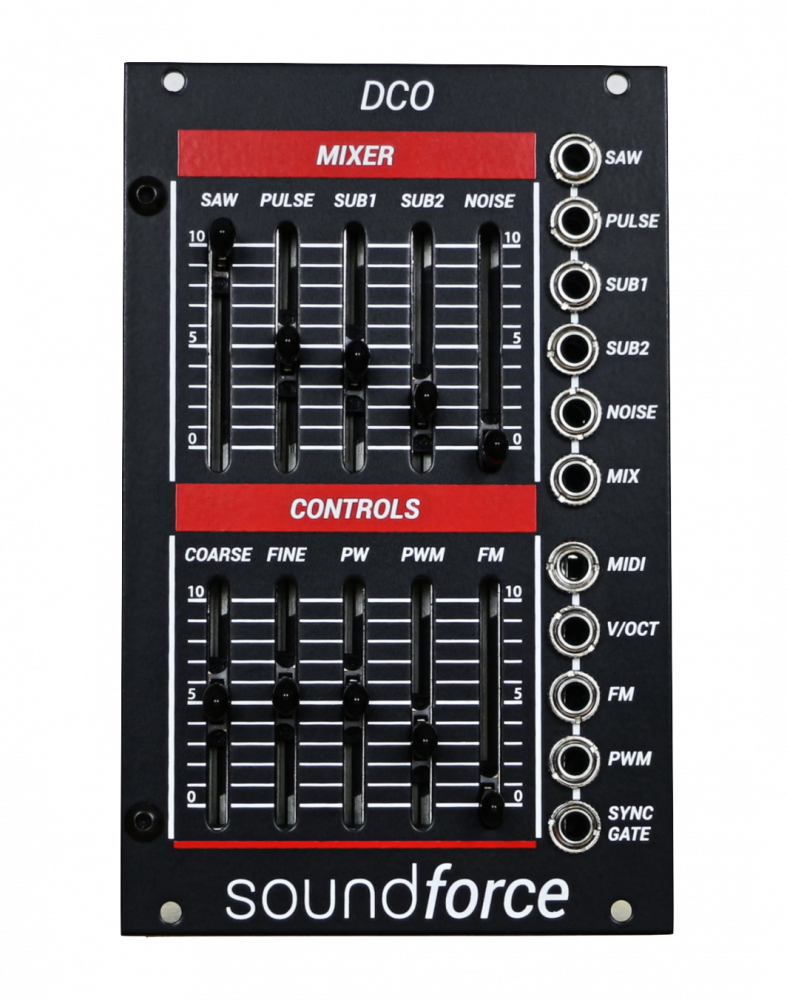 Soundforce DCO Eurorack Oscillator Module (Juno 60) Updated (Black)