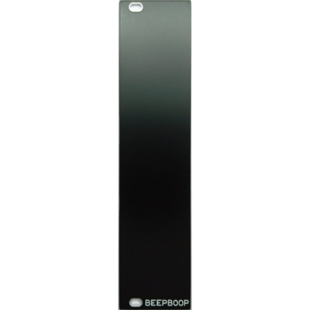 BeepBoop Electronics Eurorack Blank Panel (6hp 3U Black)
