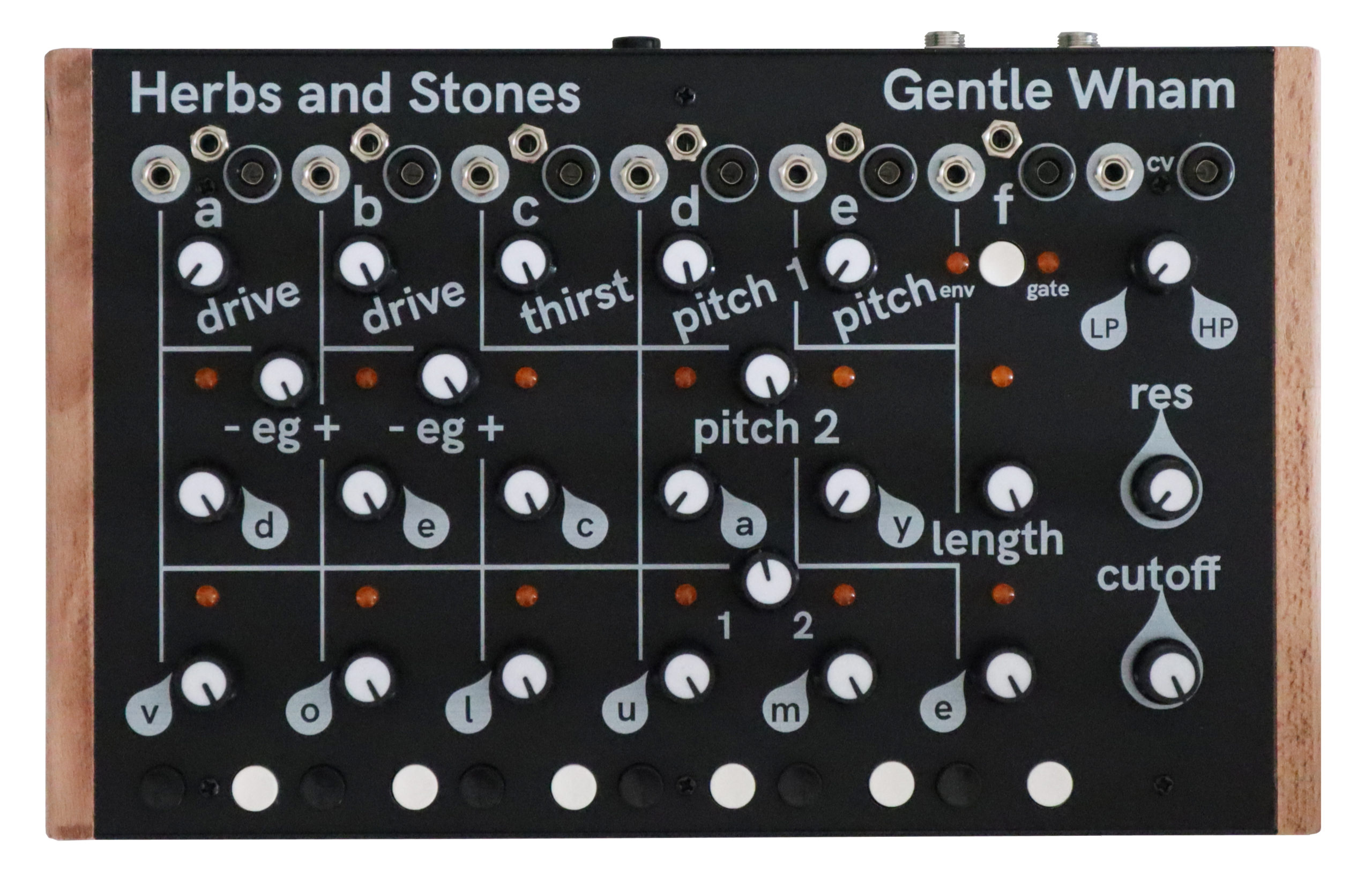 Herbs and Stones Gentle Wham Eurorack Drum Synthesizer Module