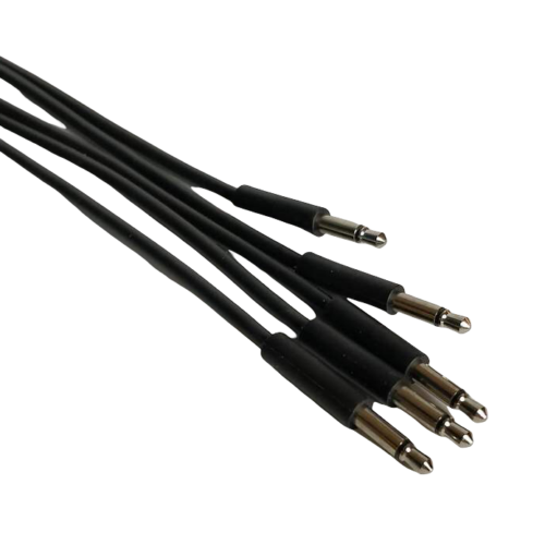 After Later Audio Skinny Patch Cables (60cm – 5 Pack – Black)