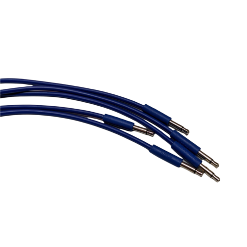 After Later Audio Skinny Patch Cables (45cm – 5 Pack – Blue)
