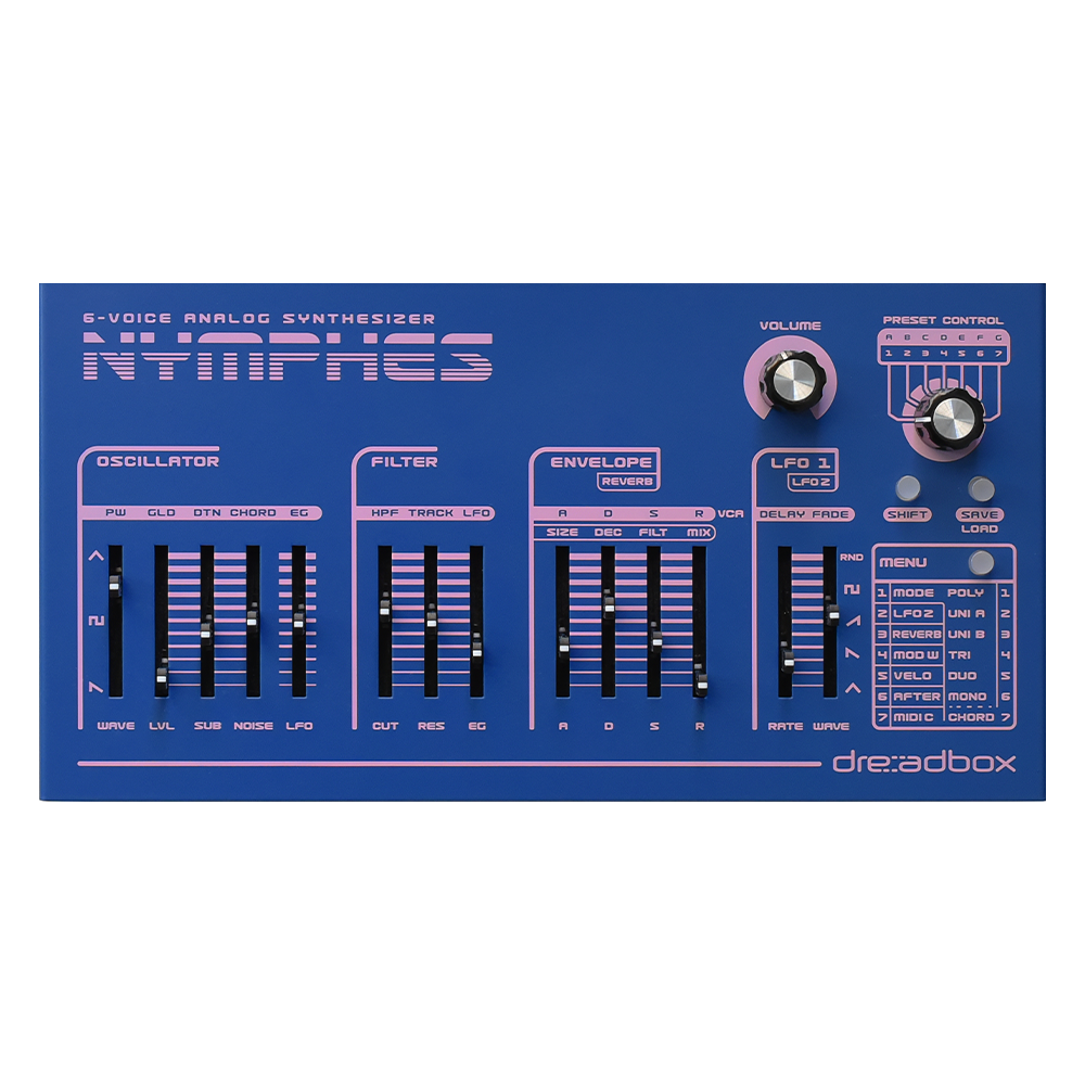 Dreadbox Nymphes 6-Voice Analog Polyphonic Synthesizer