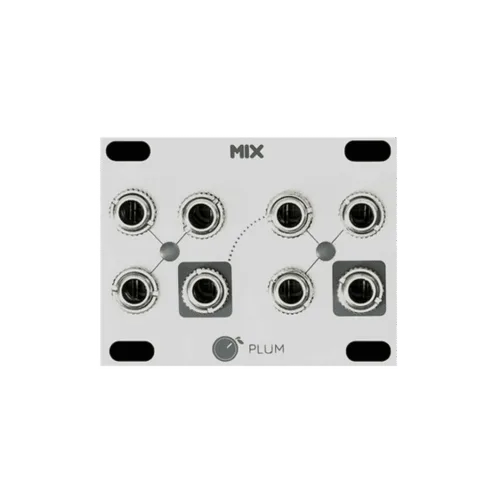 Plum Audio MIX 1U Eurorack Mixer Module (Silver)