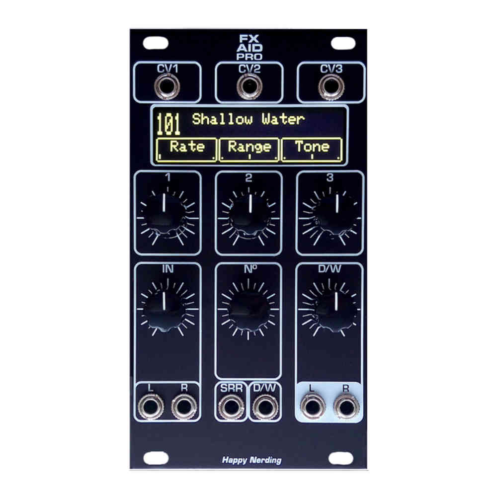Happy Nerding FX Aid Pro Eurorack Stereo Multi-FX Module (Black)
