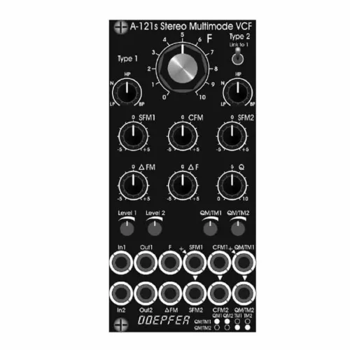 Doepfer A-121s-V Eurorack Stereo Multimode Filter Module (Black)
