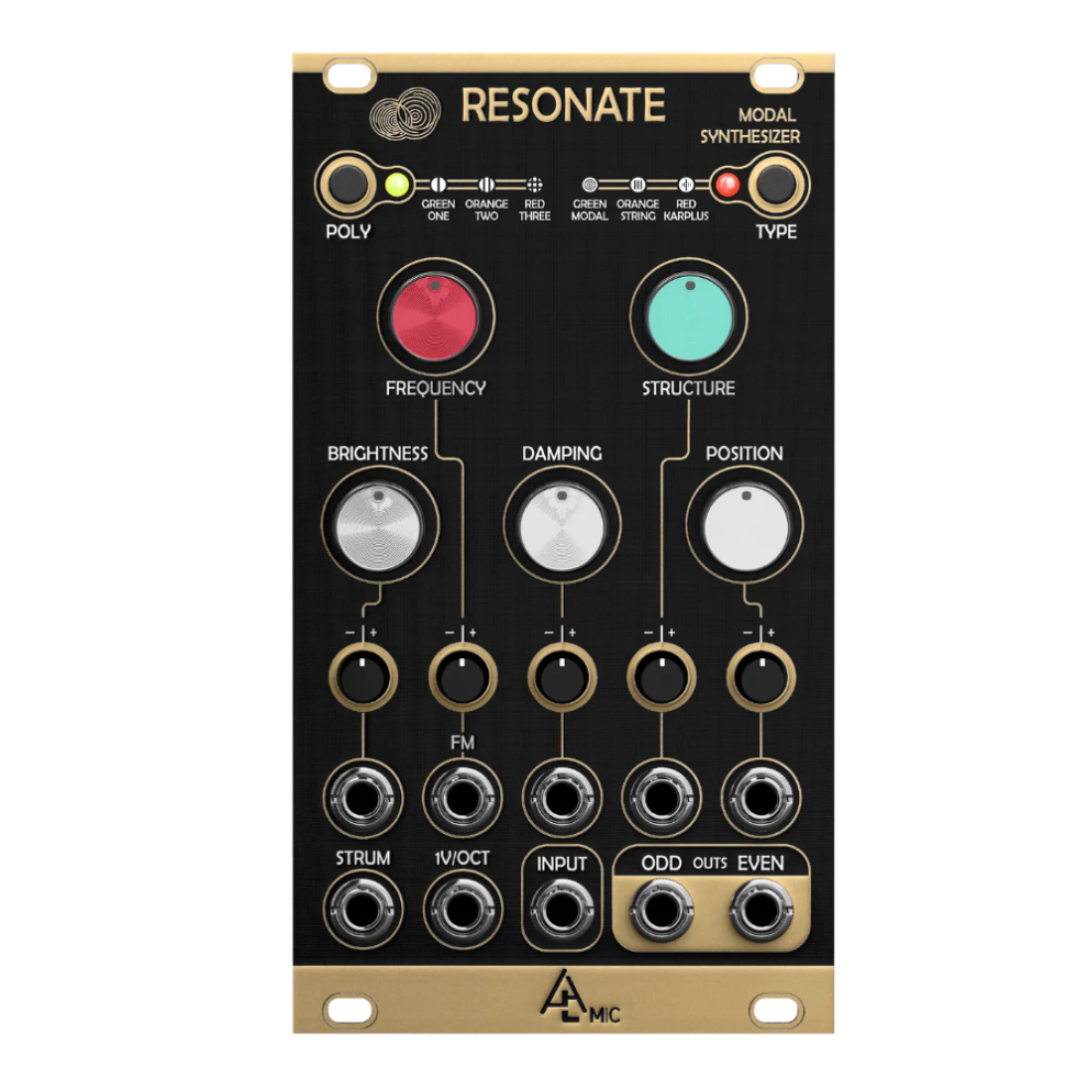 After Later Audio Resonate Eurorack Physical Modelling Resonator Module (Mutable Rings Clone)
