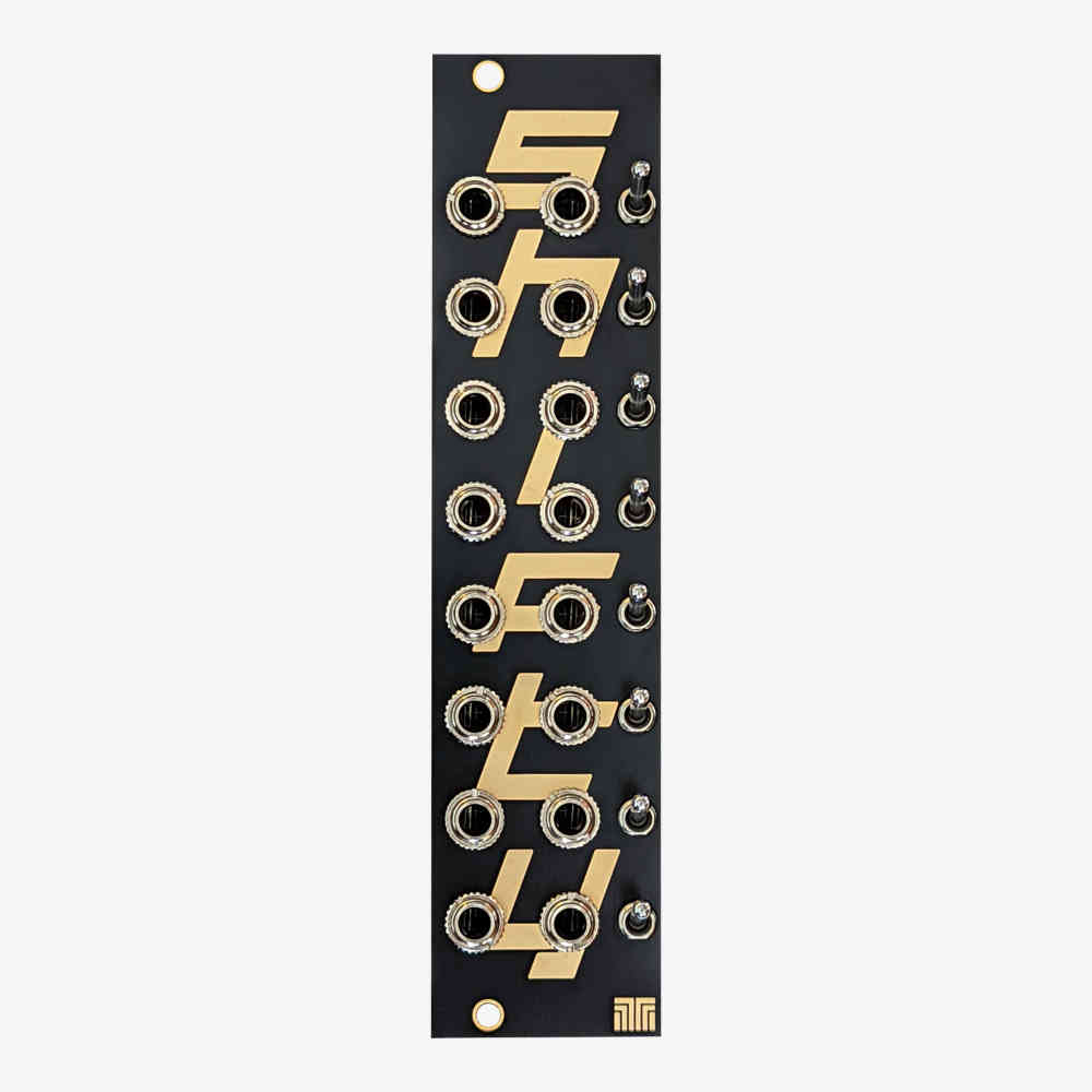 Big T Music Shifty Eurorack Voltage Shifter Module (Black and Gold)