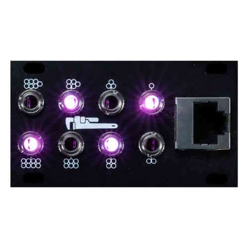 Plum Audio Rack Plumber RJ45 Eurorack Multicore Cable Extension Module (1U – Black – Pair)