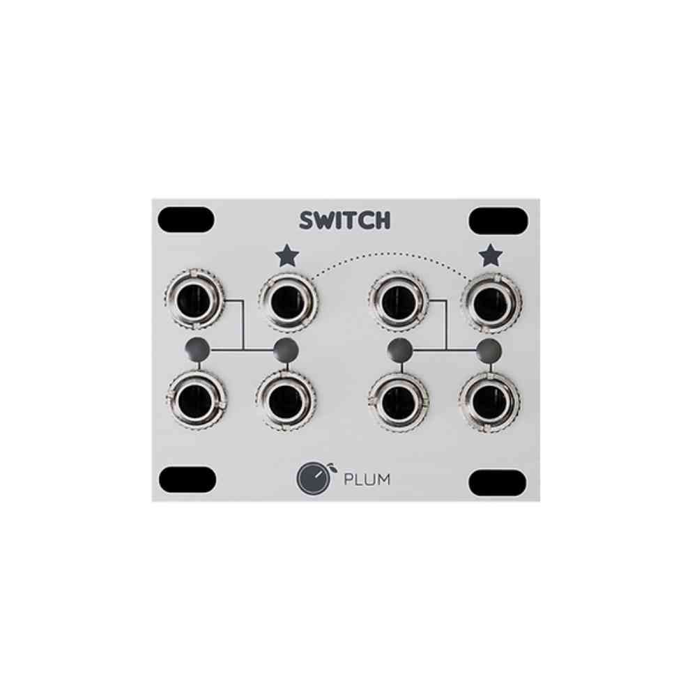 Plum Audio Switch 1U Eurorack Module (Silver)