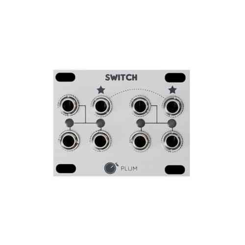 Plum Audio Switch 1U Eurorack Module (Silver)
