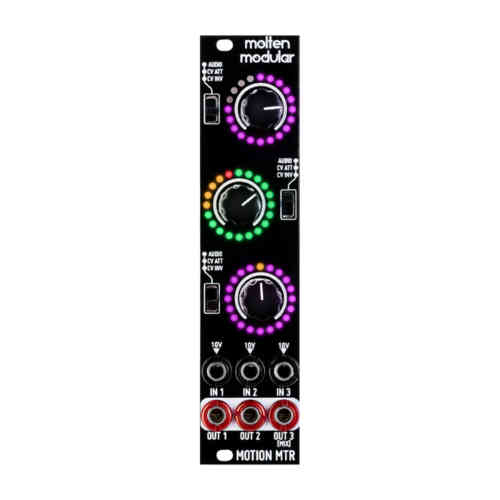 Befaco x Molten Modular Motion MTR 3U Eurorack Attenuverter, Mixer and Visualiser Module