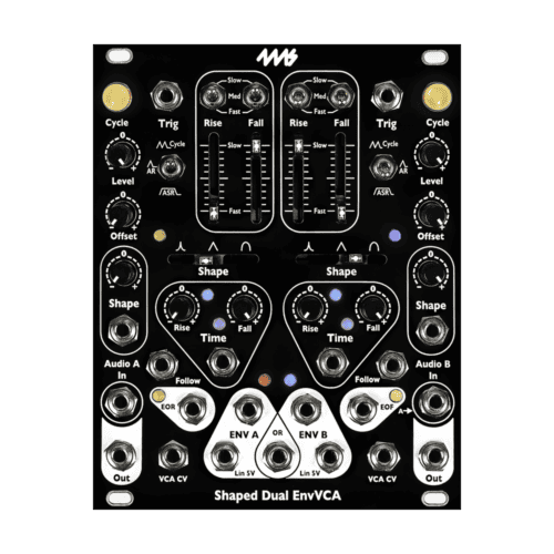 4ms Shaped Dual EnvVCA Eurorack Envelope Generator and VCA Module