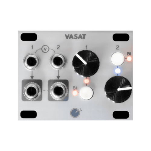 Plum Audio VASAT Eurorack Attenuvert Mix and Offset Module (1U – Silver)