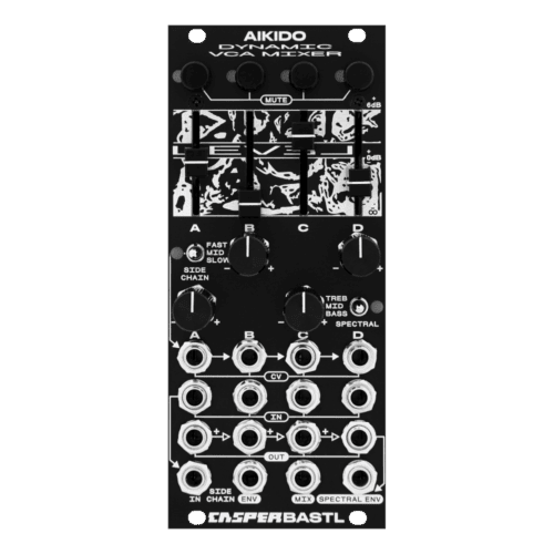 Bastl Instruments Aikido Eurorack Dynamic Quad VCA Mixer Module