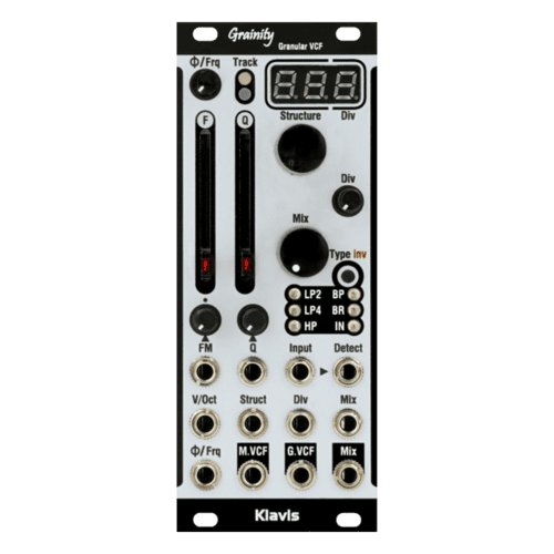 Klavis Grainity Eurorack Granular Multimode Filter Module (Silver)