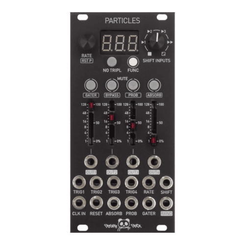 Patching Panda Particles Eurorack Trigger Modulation and Pattern Variation Module (Black)