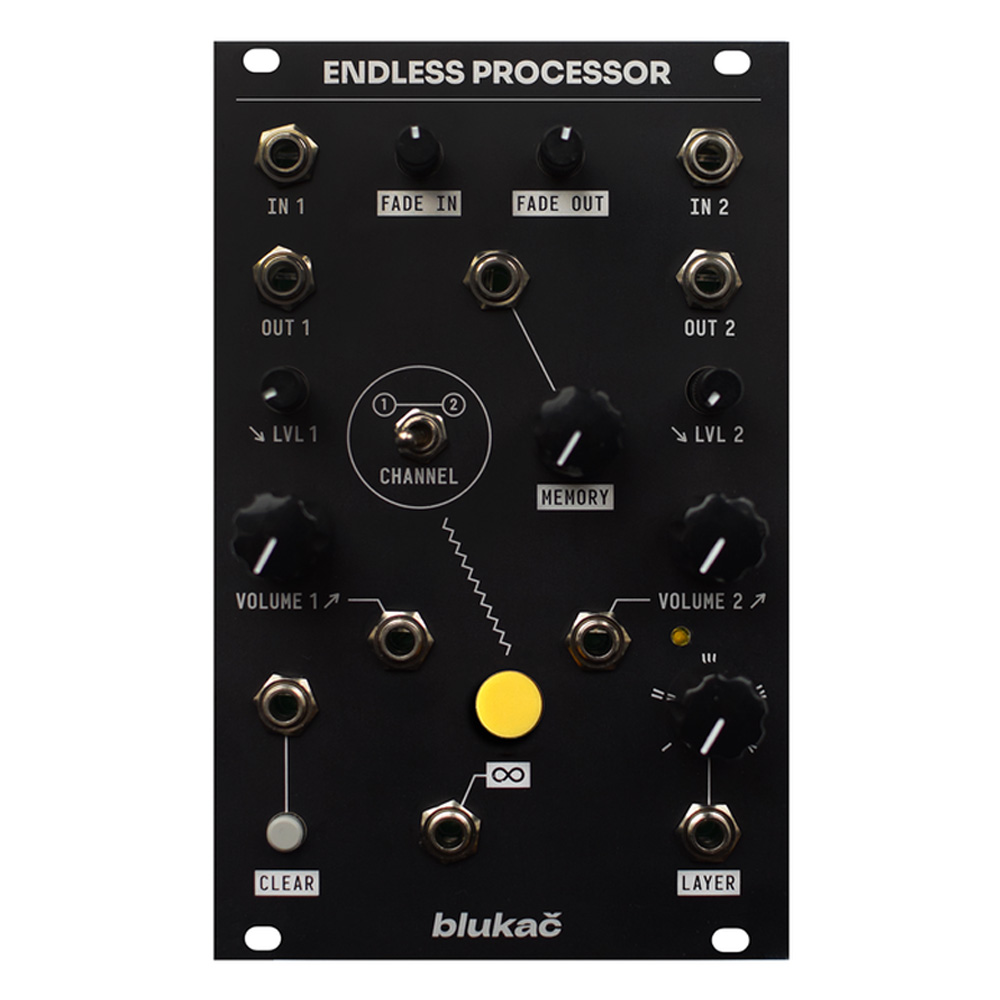 Blukac Endless Processor Eurorack Sustainer/Looper Module (Black)