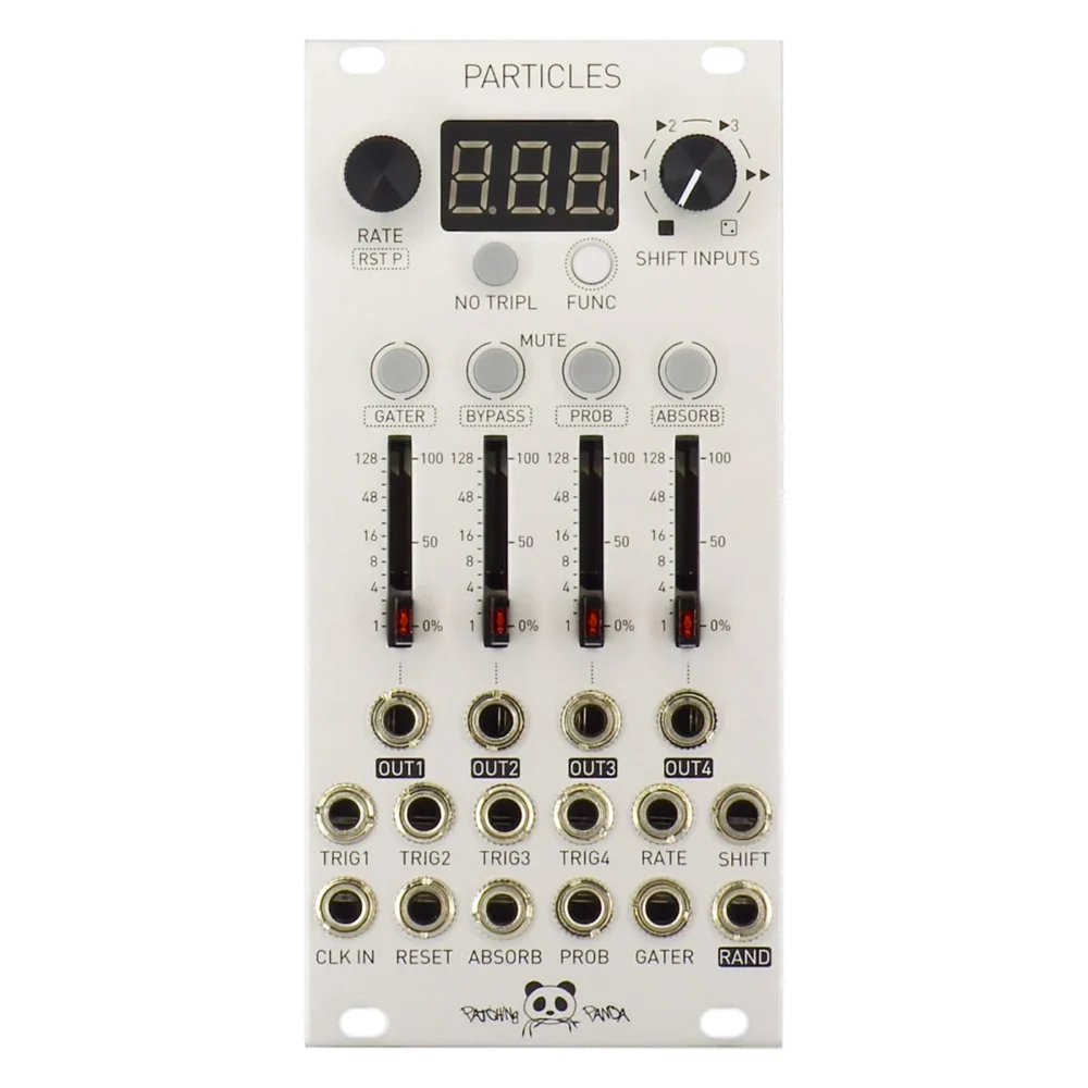 Patching Panda Particles Eurorack Trigger Modulation and Pattern Variation Module (Silver)