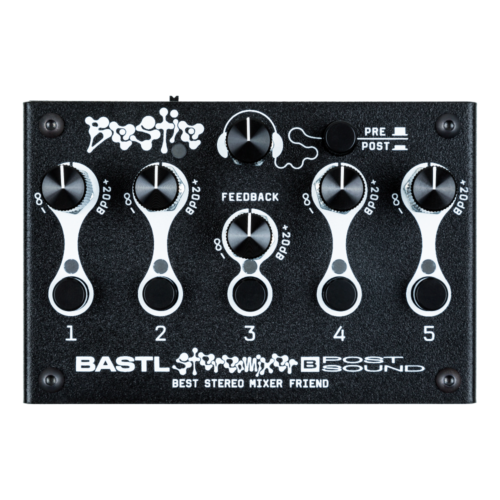 Bastl Instruments Bestie Portable 5 Channel Stereo Mixer and Distortion Unit