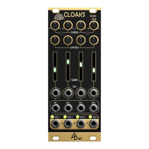 After Later Audio Cloaks Eurorack Quad VCA Module (Mutable Instruments Veils Clone)