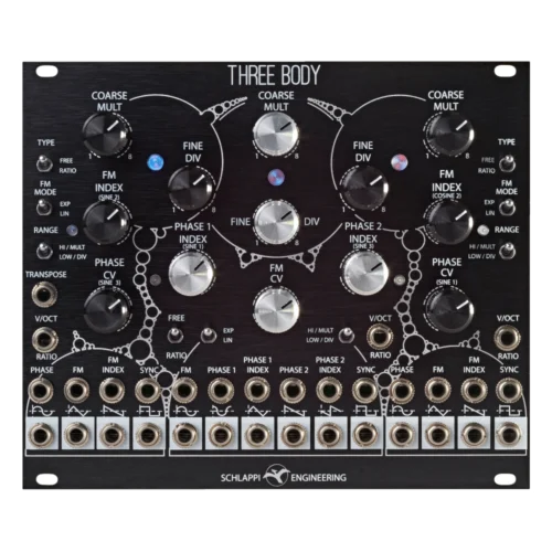 Schlappi Engineering Three Body Eurorack Complex Three Oscillator Module (Black)