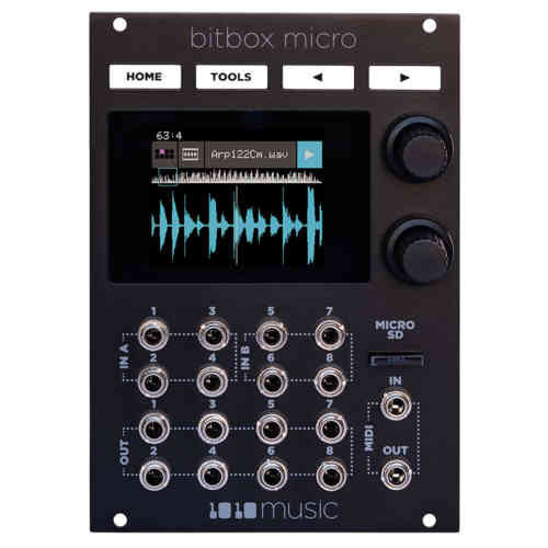 1010 Music Bitbox Mk2 Eurorack Sampler Module (Black)