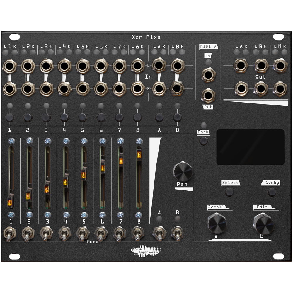 Noise Engineering Xer Mixa Eurorack Advanced Digitally Controlled Mixer Module (Black)
