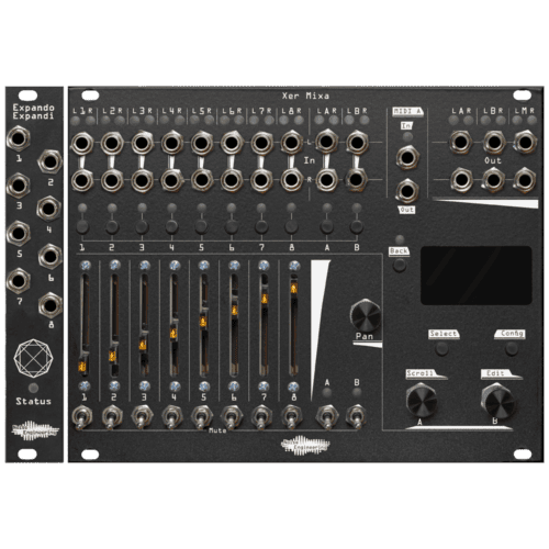 Noise Engineering Xer Mixa Bundle Eurorack Advanced Digitally Controlled Mixer Module (Black)
