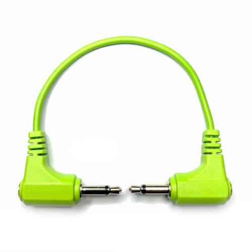 Tendrils Stakkas Right Angled Stacking Eurorack Patch Cable (30cm – Lime)