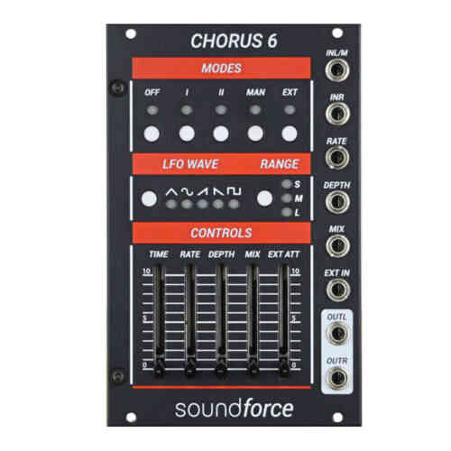SoundForce Chorus 6 Eurorack Analog BBD Module (Black)