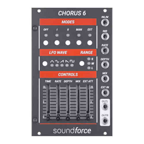SoundForce Chorus 6 Eurorack Analog BBD Module (Grey)