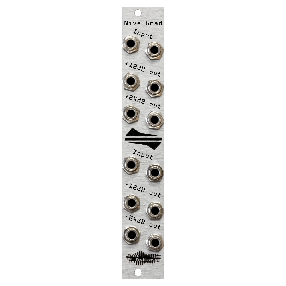 Noise Engineering Nive Grad Eurorack Audio Input and Output Module (Silver)