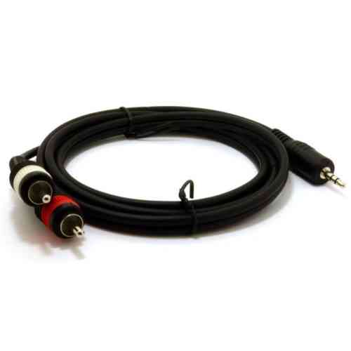 Cable – 3.5mm TRS Jack Plug – 2 x RCA Phono Plug (3m)