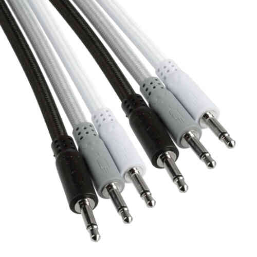 Synth Cables Premium Braided Eurorack Cables (6 pack) 90cm Mixed