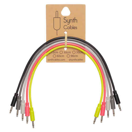 Synth Cables Premium PVC Eurorack Cables (5 pack) 30cm Mixed