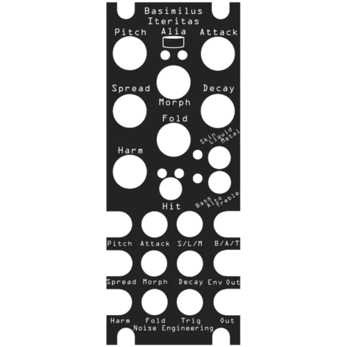 Noise Engineering Basimilus Iteritas Alia Overlay Single Panel (Black)