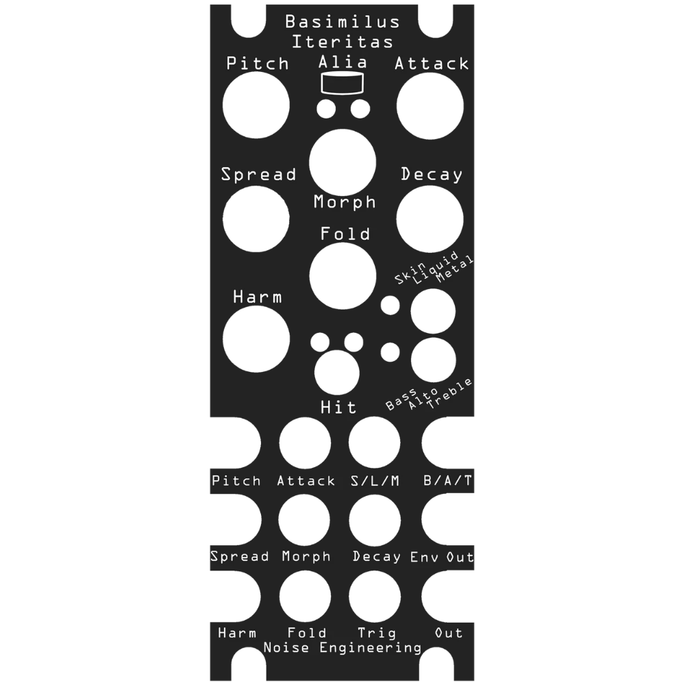 Noise Engineering Basimilus Iteritas Alia Overlay Single Panel (Black)
