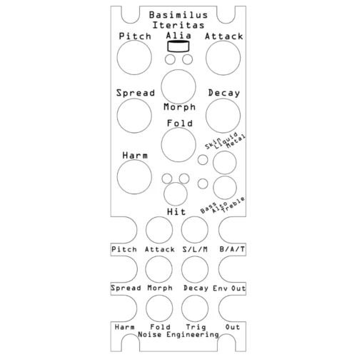 Noise Engineering Basimilus Iteritas Alia Overlay Single Panel (Silver)