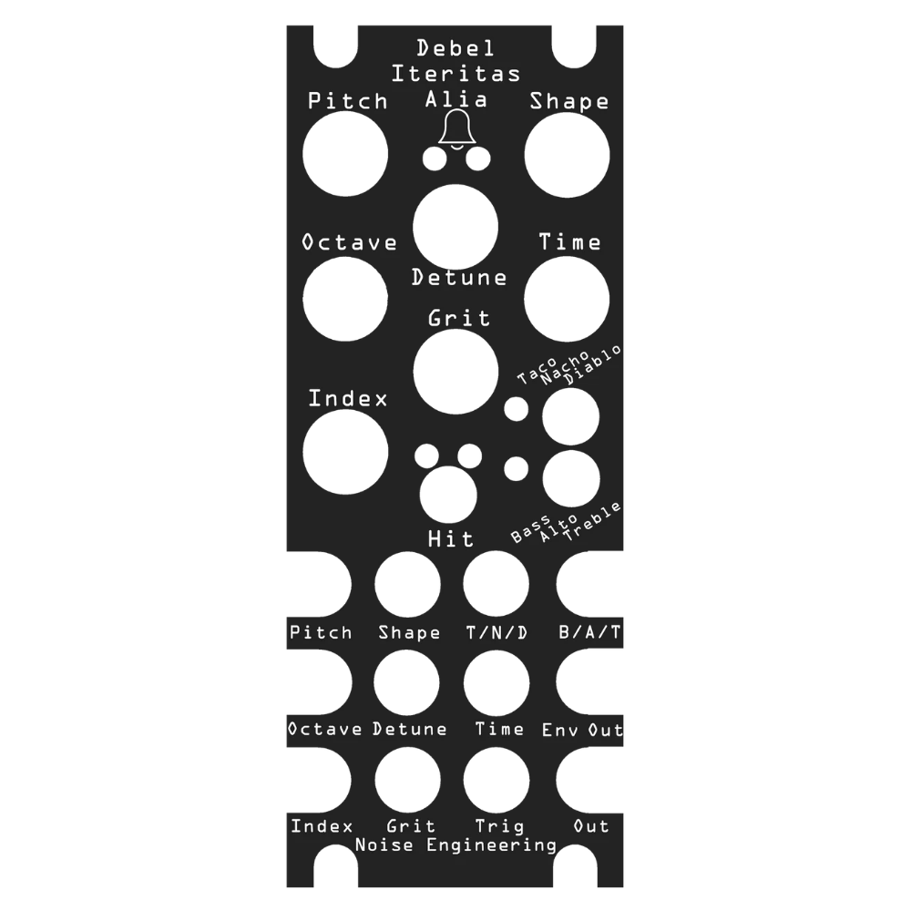 Noise Engineering Debel Iteritas Alia Overlay Single Panel (Black)