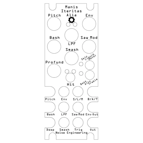 Noise Engineering Manis Iteritas Alia Overlay Single Panel (Silver)