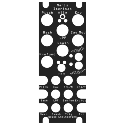 Noise Engineering Manis Iteritas Alia Overlay Single Panel (Black)