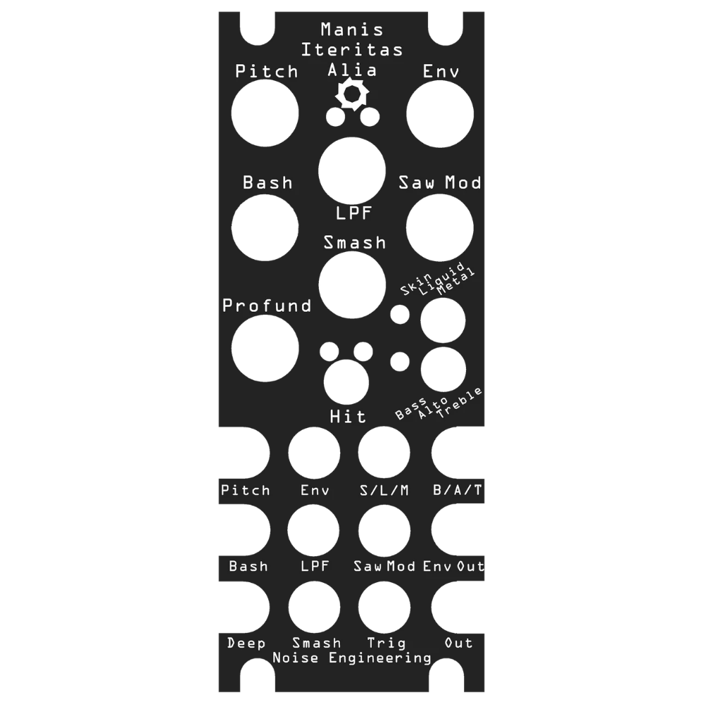 Noise Engineering Manis Iteritas Alia Overlay Single Panel (Black)