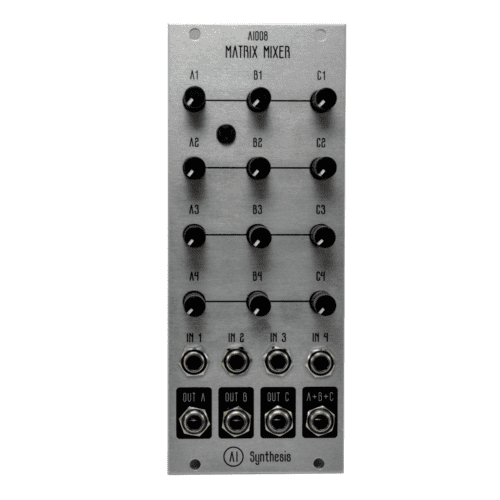 AI Synthesis AI008 Eurorack Matrix Mixer Module (Silver)