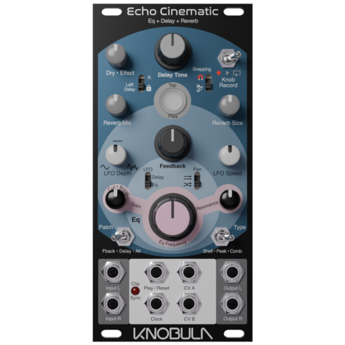 Knobula Echo Cinematic Eurorack Stereo FX Module