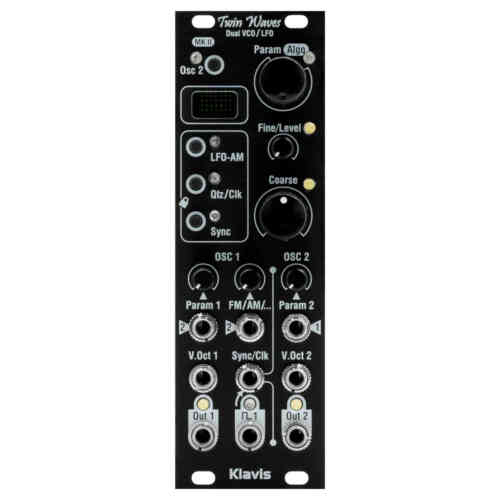 Klavis Twin Waves Mk2 Eurorack Dual VCO Module (Black)