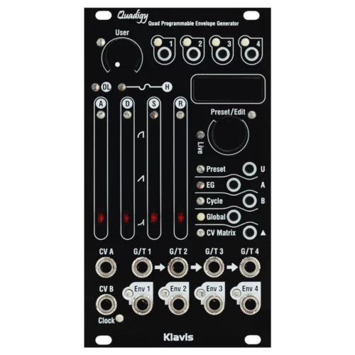 Klavis Quadigy Eurorack Quad Envelope Module (Black)