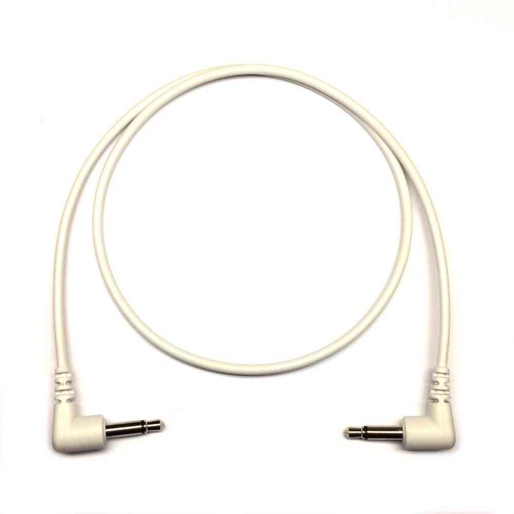 Tendrils Right Angled Eurorack Patch Cable (6 Pack – 30cm – White)