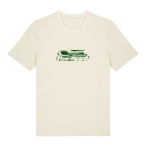 Elevator Sound “We Specialize In Synthesizers” Unisex Tee Retro Flavour (Cream – XL)