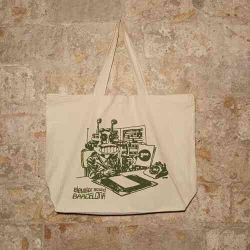 Elevator Sound Alien Barcelona XL Tote Bag