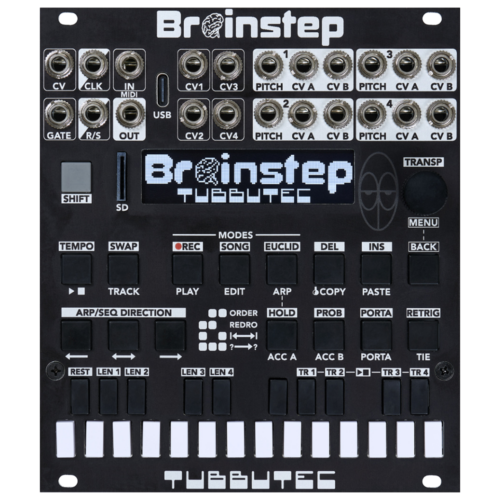 Tubbutec Brainstep Eurorack Sequencer Envelope Modulation Generator Module (Black)